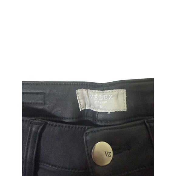 Velez for Leather Lovers Black Pants size 8 Women's Faux‎ Leather - Picture 5 of 9